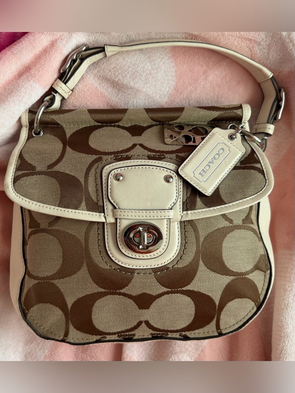 Coach Willis 70th Anniversary Special Edition Signature Canvas Shoulder Bag Y2K